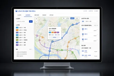 신도시 버스정보 지도서비스 — 초기 시안